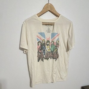 Def Leppard Graphic Band T-Shirt Size L Cream/Off-White (2017)