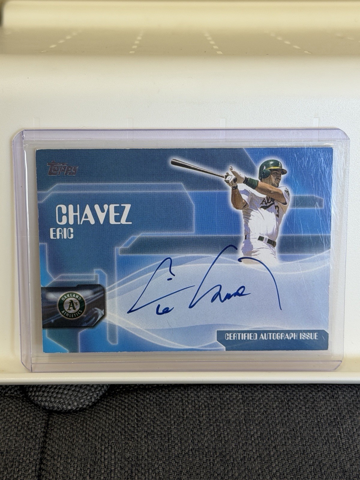 2005 Topps Series 1 Eric Chavez Autographs Auto Oakland Athletics #TA-EC