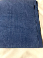 Medium blue cotton denim 1 yard 16" x 48" no stretch