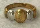 Vintage 925 Gold and Silver Tone Bubble Band Ring, DAC Size 5.75, #JWL-1038