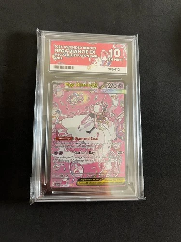 Mega Diancie ex 282/217 ACE 10 GEM MINT Pokemon Cards SIR Ascended Heroes