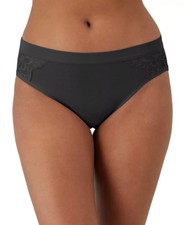 Bali Women's Breathe Lace High-Cut Underwear, Black, Size XL 1045