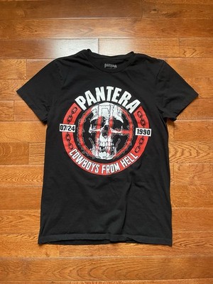 Pantera Cowboys from Hell Modern Black T-Shirt Men's Short Sleeve Adult Sz Small
