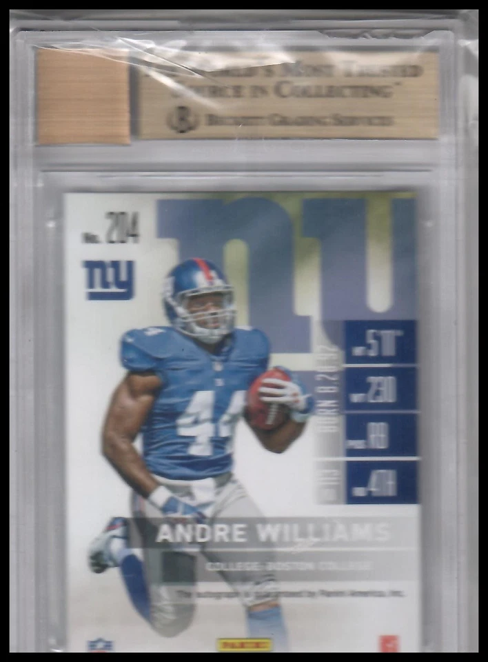 2014 Panini Contenders #204 Andre Williams BGS 9.5 - Image 2 of 2