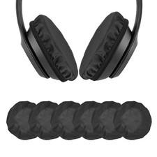 3 Pairs Headphone Ear Pads Covers 3.5"-4.3" Headset Ear Pad Cloth Cover Black