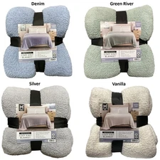 Member's Mark Solid Super Soft & Cozy Knit Blanket, 106" x 94"