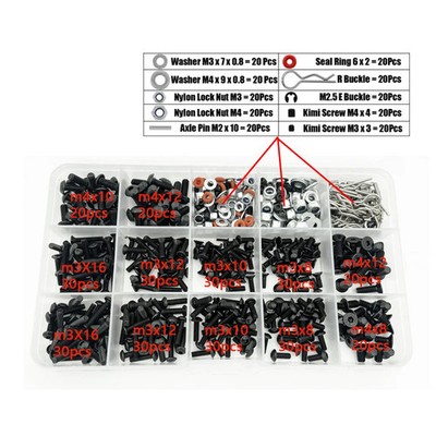 RC Car Schrauben-Set Metall Werkzeuge für 18 110 Modelle Zubehör