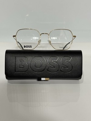 Hugo Boss 1534 RHL shiny Gold Metal Titanium Unisex Eyeglasses 53mm
