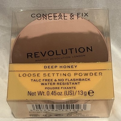 NIB Revolution Loose Setting Powder Shade Deep Honey