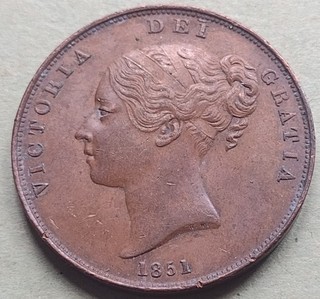 Victoria penny 1851
