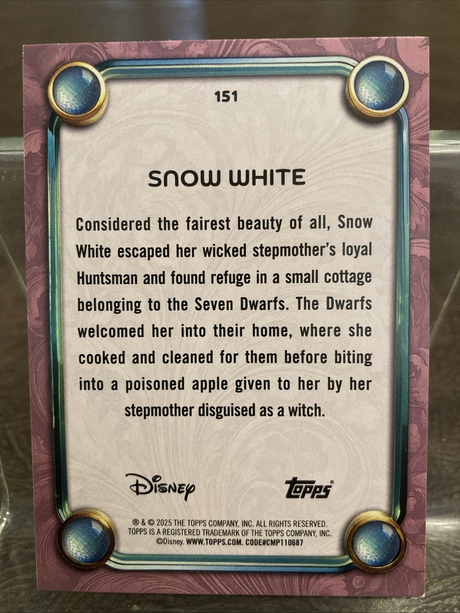 2025 Topps Disney Wonder Snow White Princess Tier Cartoon #151 | eBay