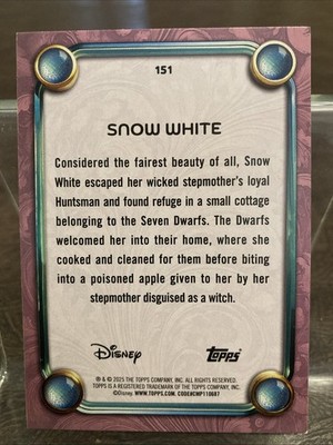 2025 Topps Disney Wonder Snow White Princess Tier Cartoon #151 | eBay