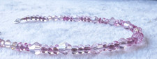 9" Handmade Pink Dainty Shimmery Beaded Bracelet