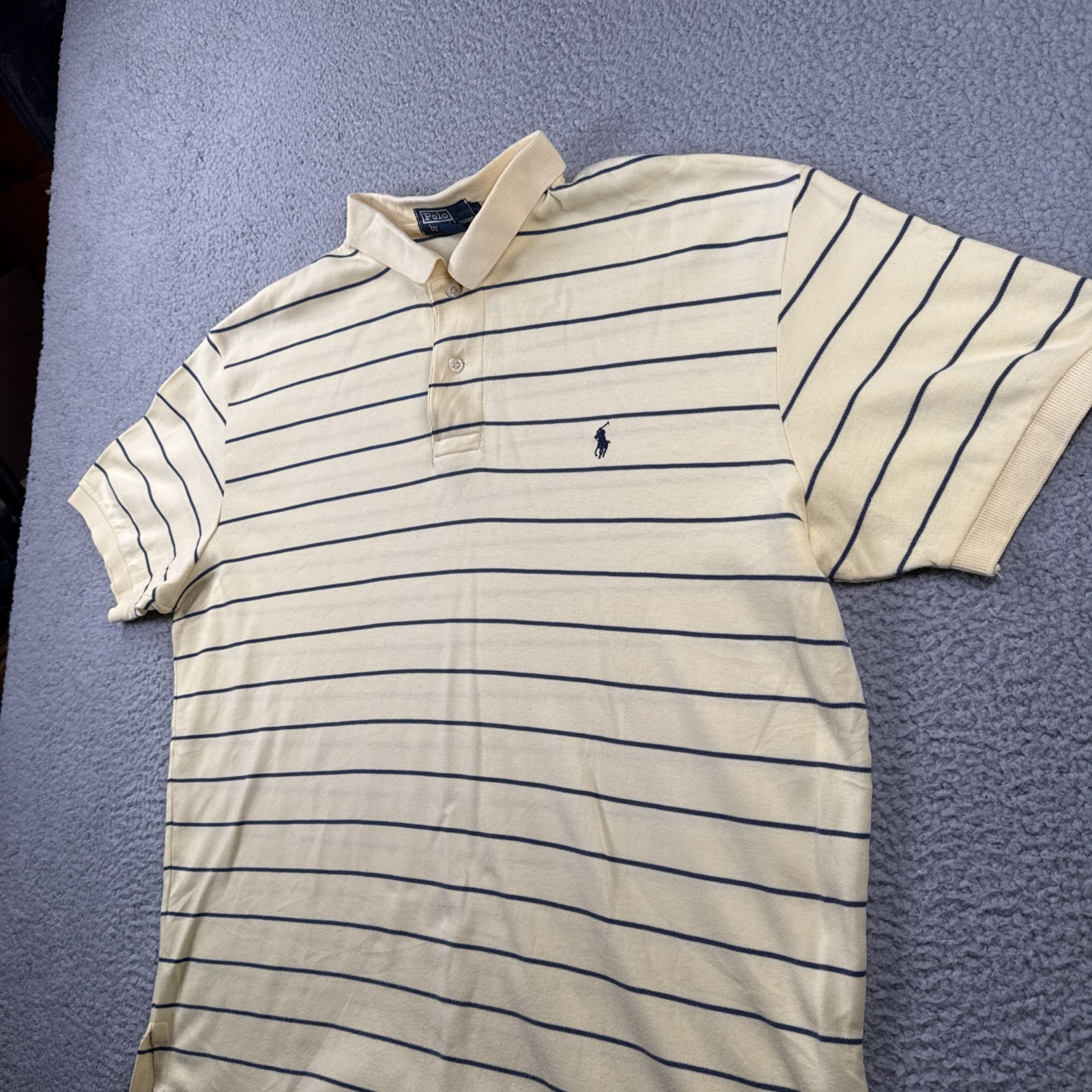 Polo Ralph Lauren camicia uomo L a righe manica corta polo pony logo preppy pasqua