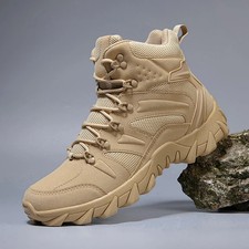 Botas de Entrenamiento de Combate Tácticas Para Hombre Trabajo al Aire Libre Camping Senderismo Zapatos Tenis
