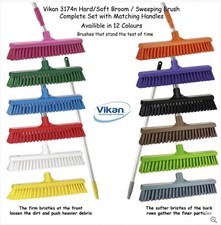 Vikan Stable & Yard Broom Heavy Duty Farm Equestrian Cleaning Brush
