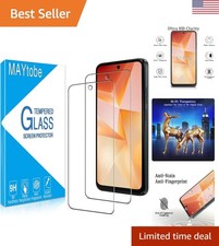 2-Pack Tempered Glass Screen Protector for Moto G 5G 2025, 9H Hardness