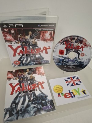 YAKUZA DEAD SOULS SONY PLAYSTATION 3 SPIEL & HANDBUCH UK PAL SAUBERE DISC