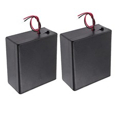 2pcs D Size Battery Holder 2 Slot D Cell Battery Holder 2x1.5V 3V D Size Batt...