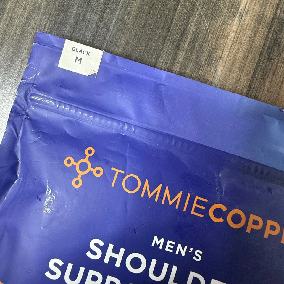 Tommie Copper Mens Shoulder Support Shirt Black Size M Compression Pain Relief - Image 2 of 3