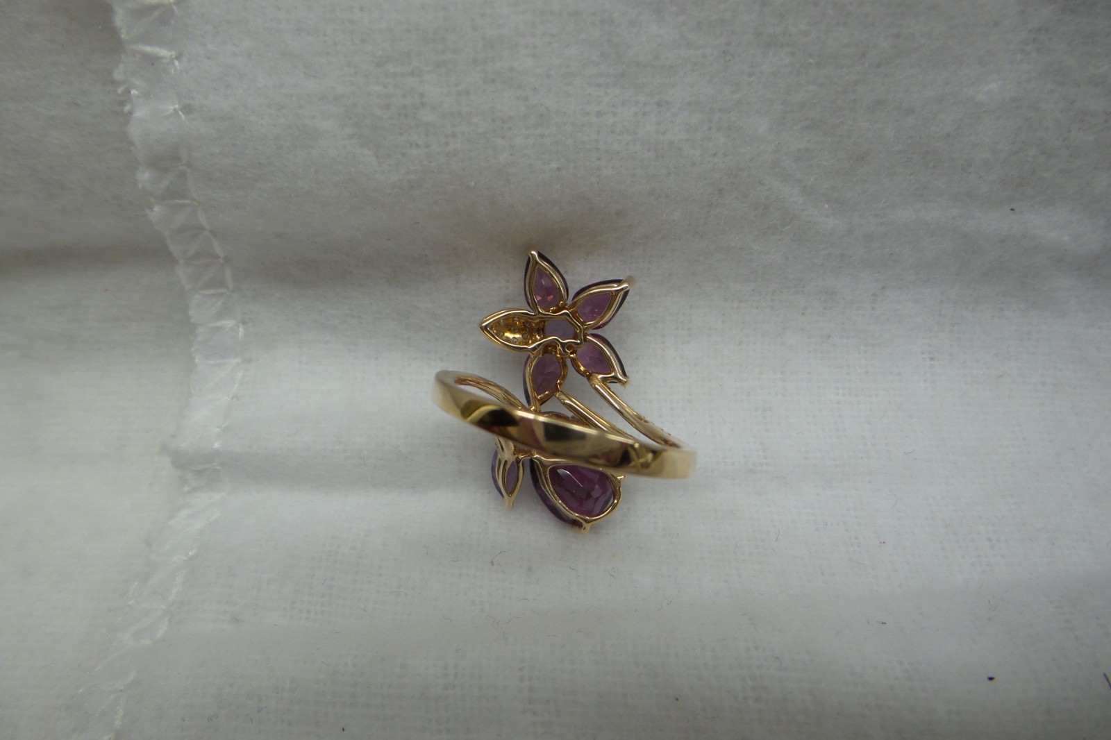 Designer Ring Signed EFFY, Solid 14kt Rose Gold, … - image 8