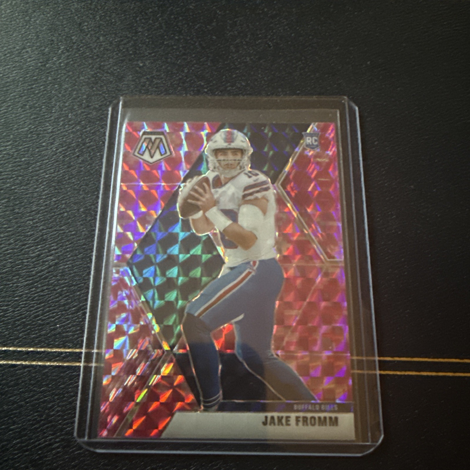 2020 Panini Mosaic #242 Jake Fromm Prizm Camo Pink RC Bills