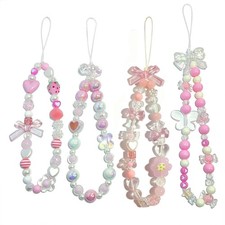 Charms Beaded Phone Strap for Bag Keychain Airpods Camera Pendants Decor