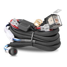 Wiring Harness 2 Lead, Nirider 12V 40A Rocker Switch Relay Fuse Nylon Wiring ...