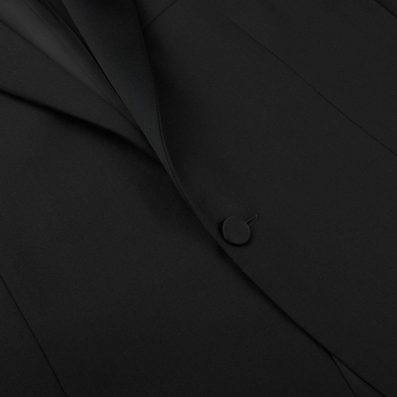 Canali Made In Italy Men's Smart Classic Professional Black Wool Peak Lapel Tuxe image 5