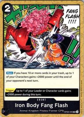 IRON BODY FANG FLASH OP08-095 UC ONE PIECE NM OP08?