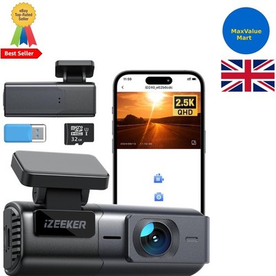 Dash Cam Front WiFi 2.5K 1440P Autokamera Mini Dash Camera für Autos Dashcams
