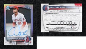 2025 Bowman Chrome Prospect Auto Refractor /499 Christian Moore #CPA-CMO Auto