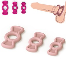 3PCS Male Silicone Cock Ring Stretchy Penis Rings Erectiion Stay Harder Sex Toys