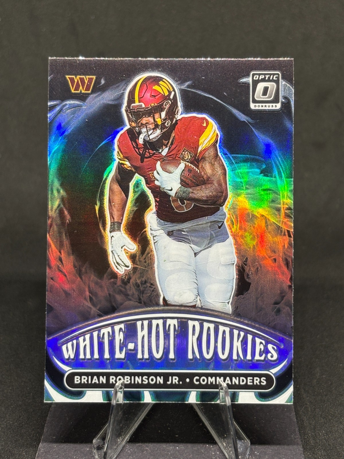 Brian Robinson Jr. 2022 Donruss Optic White Hot Rookies Holo Prizm #WHR-10
