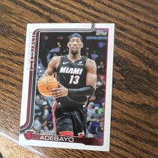 Topps 2025-26 Bam Adebayo #75 Miami Heat NBA Base Set Basketball Card