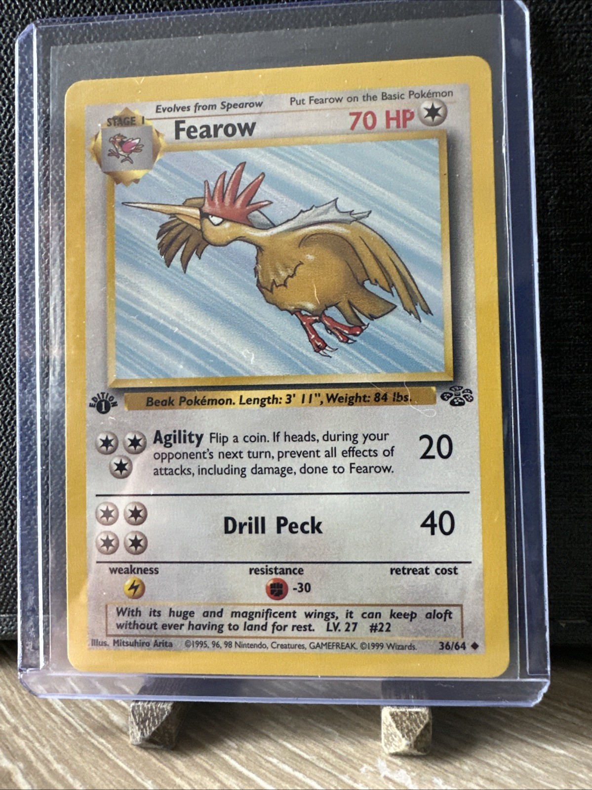 Fearow 1st Edition 36/64 Jungle Pokemon TCG Card | NM