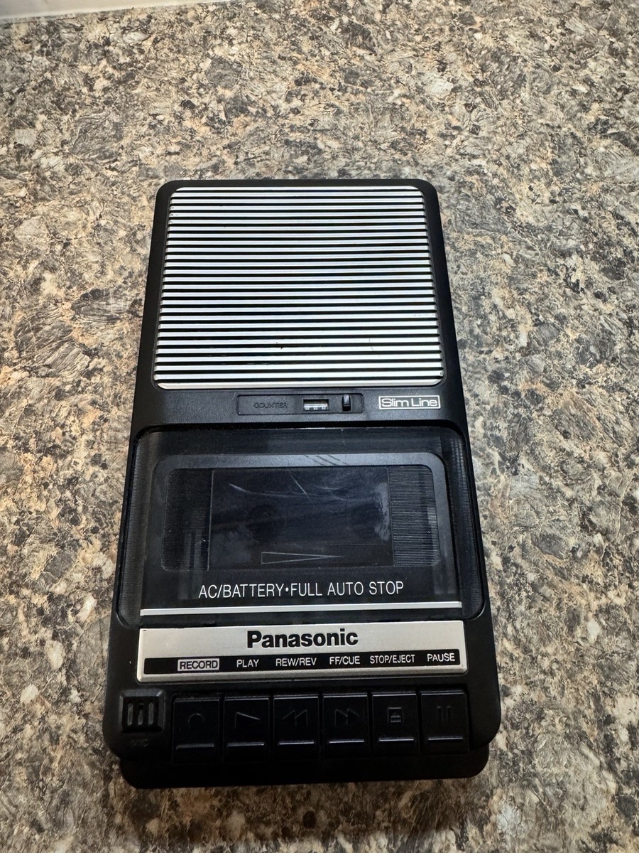 Panasonic RQ-2102 Portable Cassette Recorder Slim Line - Tested No