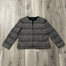 Ann Taylor Women  s Tweed Blazer Jacket Size 12 Multicolor EUC