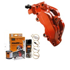 Foliatec 2153 Bremssattellack Bloody Blut Orange glänzend SET für 4 Bremssattel