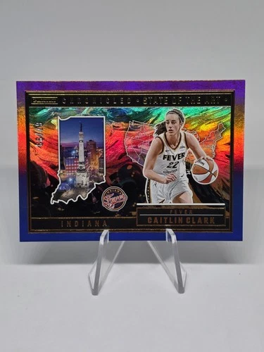 2025 Panini Caitlin Clark Chronicled Basketball Red and Blue Holo Caitlin Clark #81