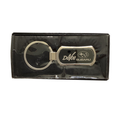 Vintage 90s Subaru Keychain Metal Keyring Dealership New Dead Stock DeVoe Dealer