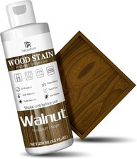 Walnut Wood Stain, 8.5oz Water Based Wood Stain, Matte Wooden Fast Drying Curing
