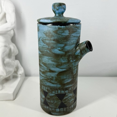 ALAIN MAUNIER Ceramic COFFEE 5pc SET w/Sugar, Creamer VALLAURIS France MCM 1960s - Picture 3 of 23