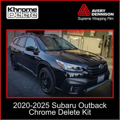 #ad #ad Matte Black Chrome Delete Overlay for 2020–2025 Subaru Outback Trim $69.99