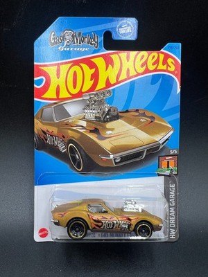 Hot Wheels 68 Corvette Gas Monkey Garage Gold 2022 Dream Garage 5/5 #139 MIP