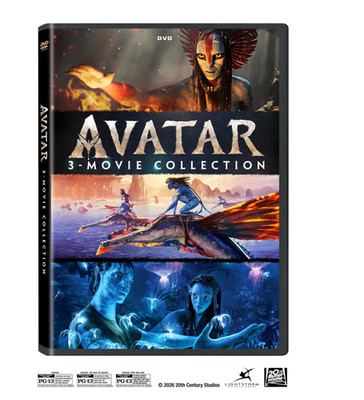 AVATAR Sealed Ltd Ed 2026 THREE MOVIE COLLECTION 3 DVD BOXSET