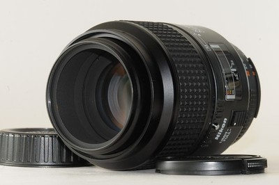Nikon AF NIKKOR 105mm f/2.8D Macro Lens for Nikon F Mount w/Caps From Japan