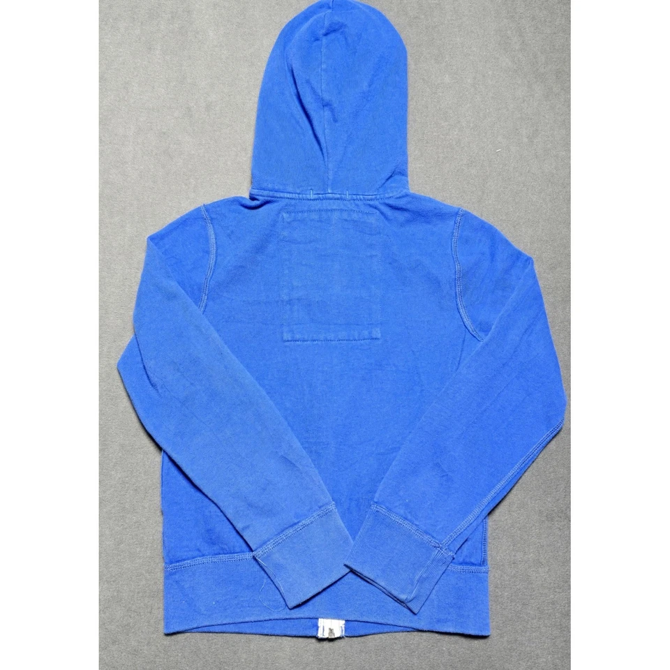 Abercrombie Azul Cremallera Completa Sudadera con Capucha Juvenil Pullover Sudadera Niño Chaqueta Mediana Foto 4 de 4