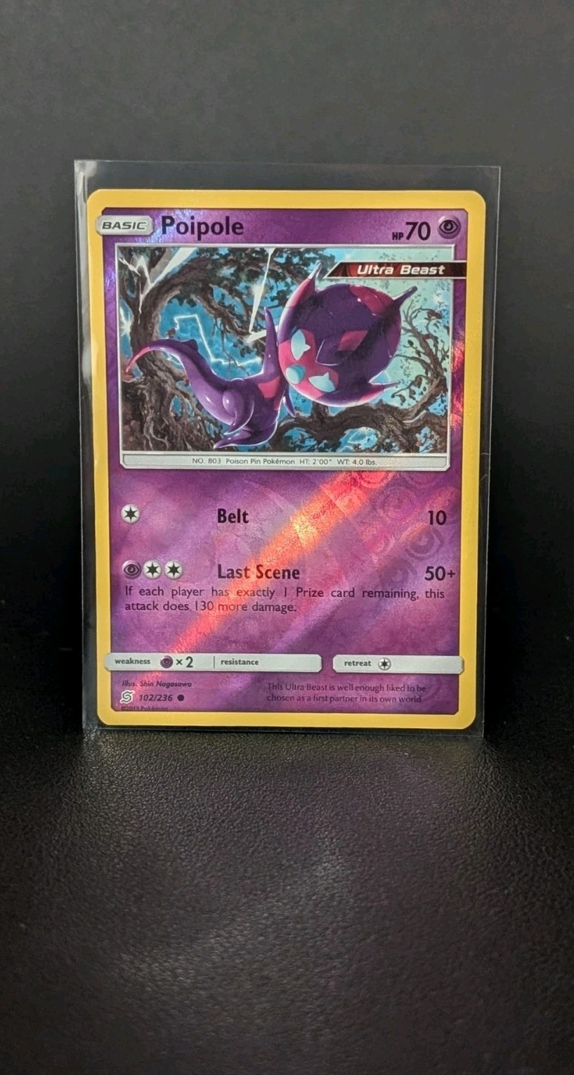 Poipole 102/236 Sm-Unified Minds Reverse Holo NM