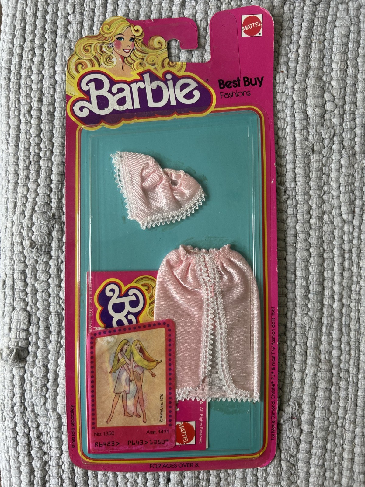 Vintage Barbie Best Buy Fashion Pink Lingerie #1350 1979 SuperStar Doll Era